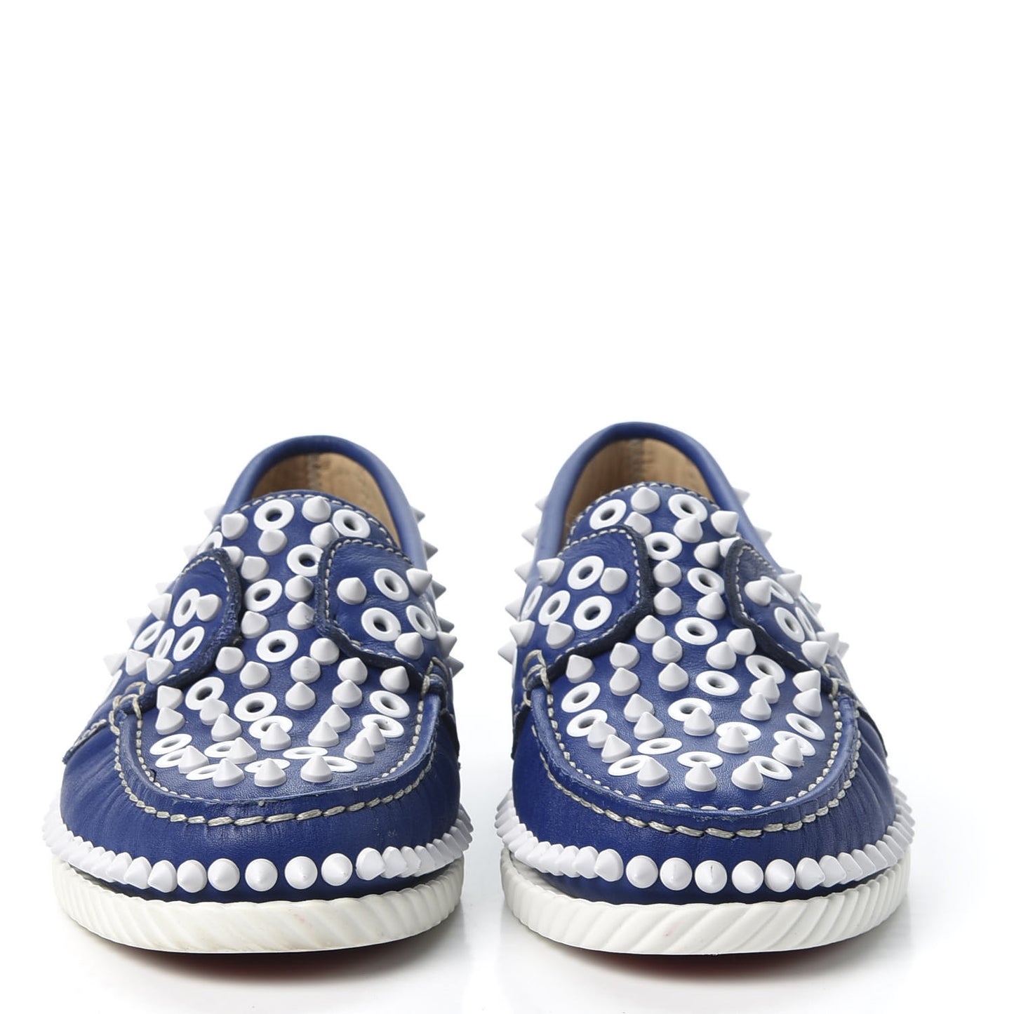 Calfskin Yacht Spikes Loafers 37 Blue