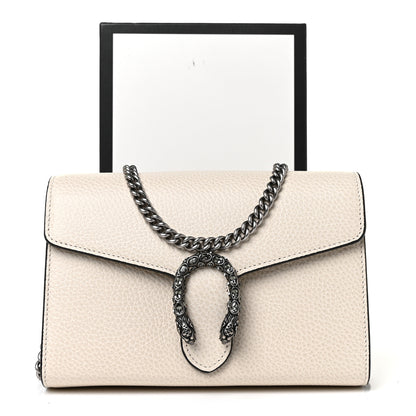 Gucci Dollar Calfskin Mini Dionysus Chain Wallet Mystic White 9 of 9