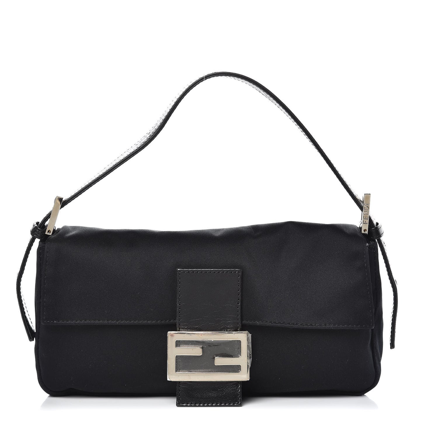 Satin Calfskin Baguette Black