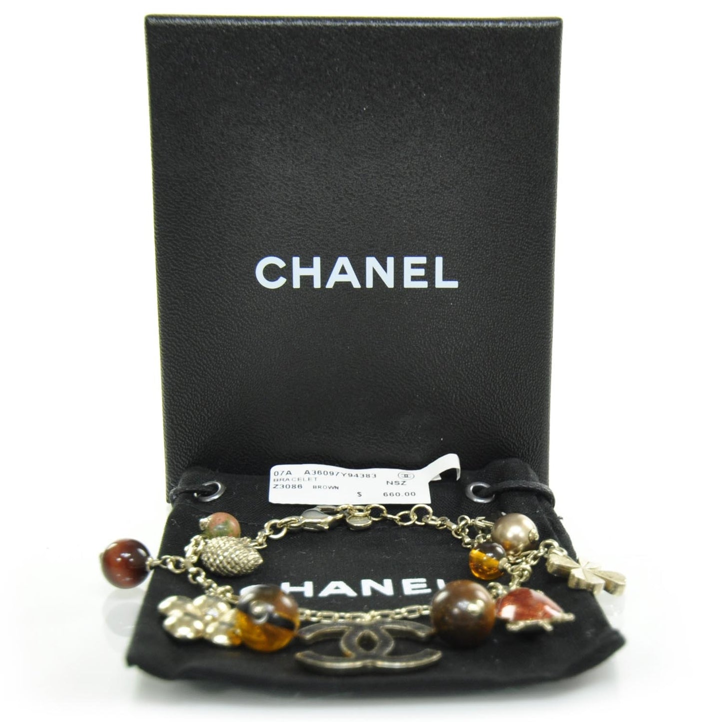Metal Iconic Symbols Charm Bracelet Gold