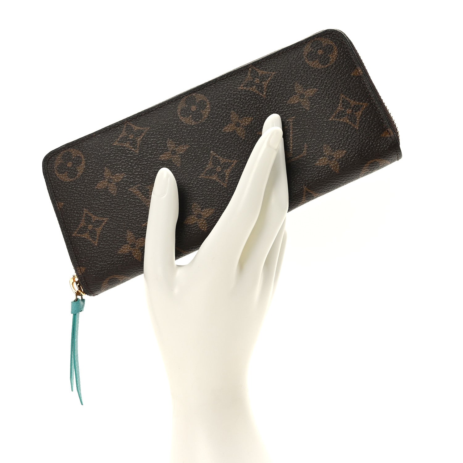 Louis Vuitton Monogram Clemence Wallet Turquoise 2 of 6