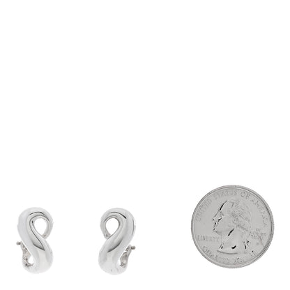 Tiffany Sterling Silver Figure 8 Earrings 2 of 4