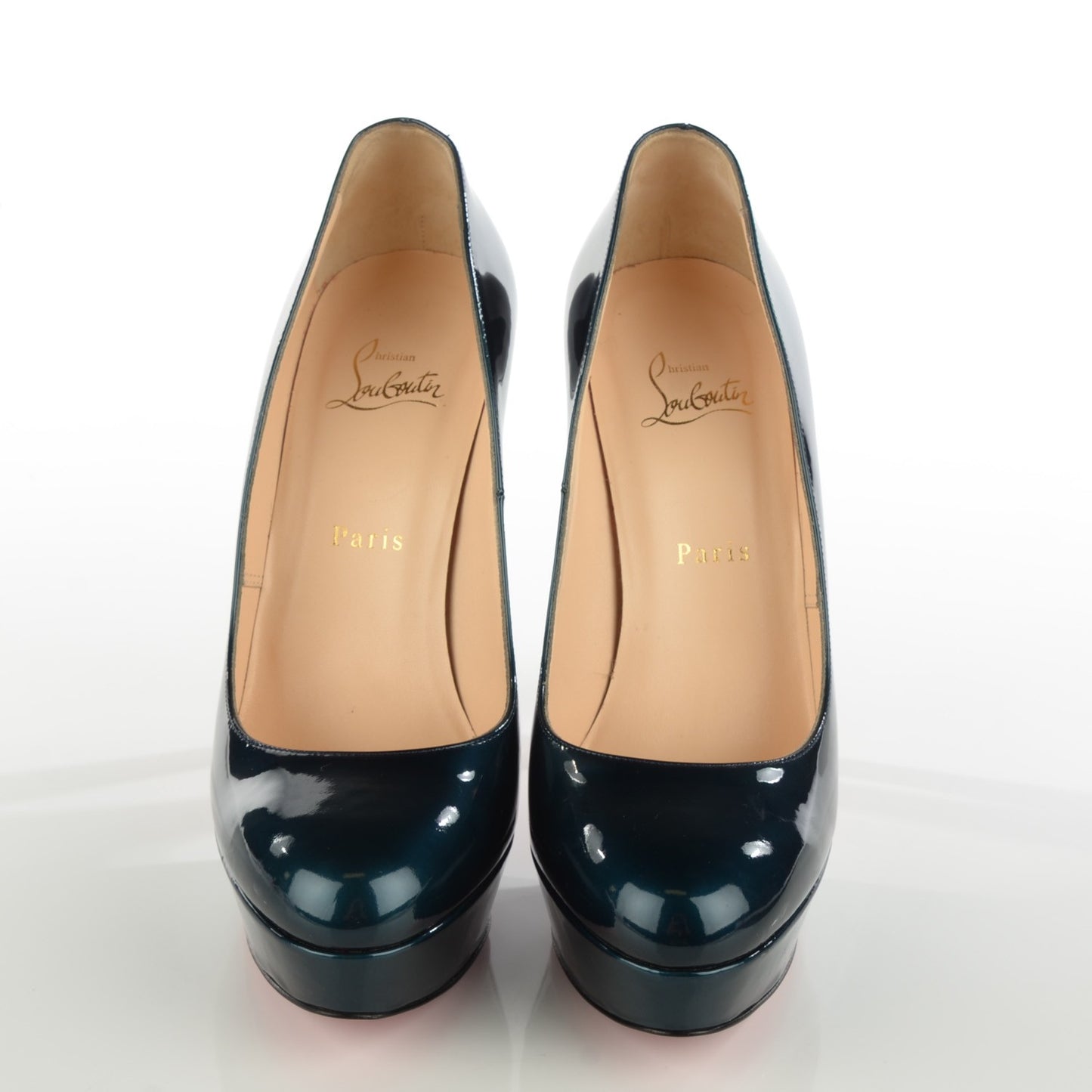 Metallic Patent Bianca 140 Pumps Peacock