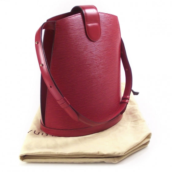 Louis Vuitton Epi Cluny Red 3 of 9