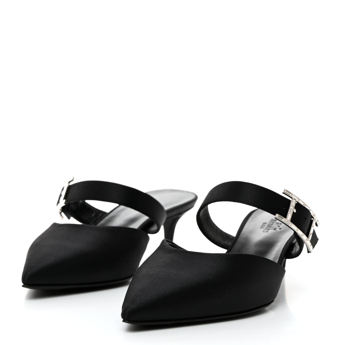 Satin Blink Mules 39 Black