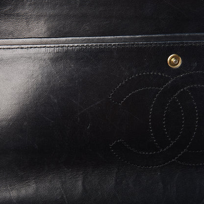 Chanel Lambskin Quilted Medium Double Flap Black 9 of 17