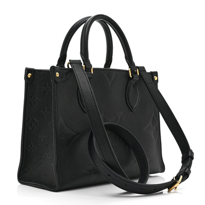 Louis Vuitton Empreinte Monogram Giant Onthego PM Black 3 of 9