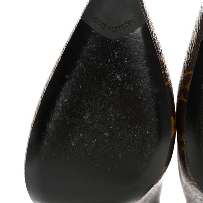 Louis Vuitton Monogram Cherie Pumps 38 Black 11 of 12