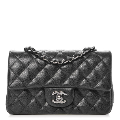 Chanel Iridescent Caviar Quilted Mini Rectangular Flap Black 1 of 8