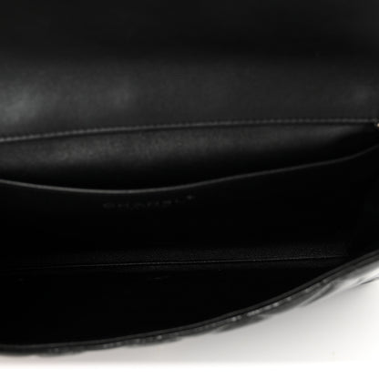 Chanel Patent Quilted Clutch with Chain Flap Black 5 of 10