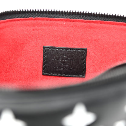Louis Vuitton Lambskin Embossed Monogram Coussin PM Black White 8 of 10