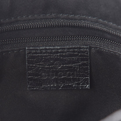 Gucci Denim Monogram Small Jackie O Hobo Black 5 of 8