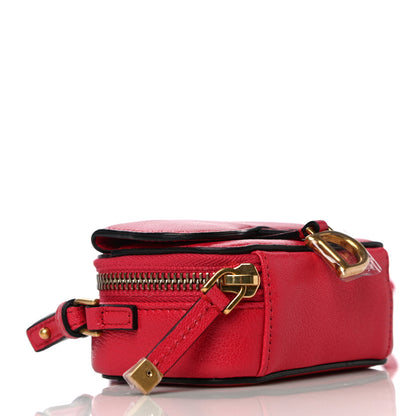 Christian Dior Goatskin Mini Saddle Shoulder Strap Pouch Red 4 of 9