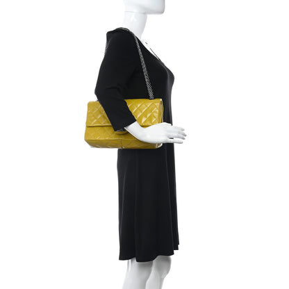 Chanel Patent Caviar Quilted 2.55 Reissue 226 Flap Yellow 2 of 14
