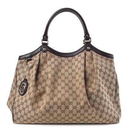 Gucci Monogram Large Sukey Tote Dark Brown 1 of 7