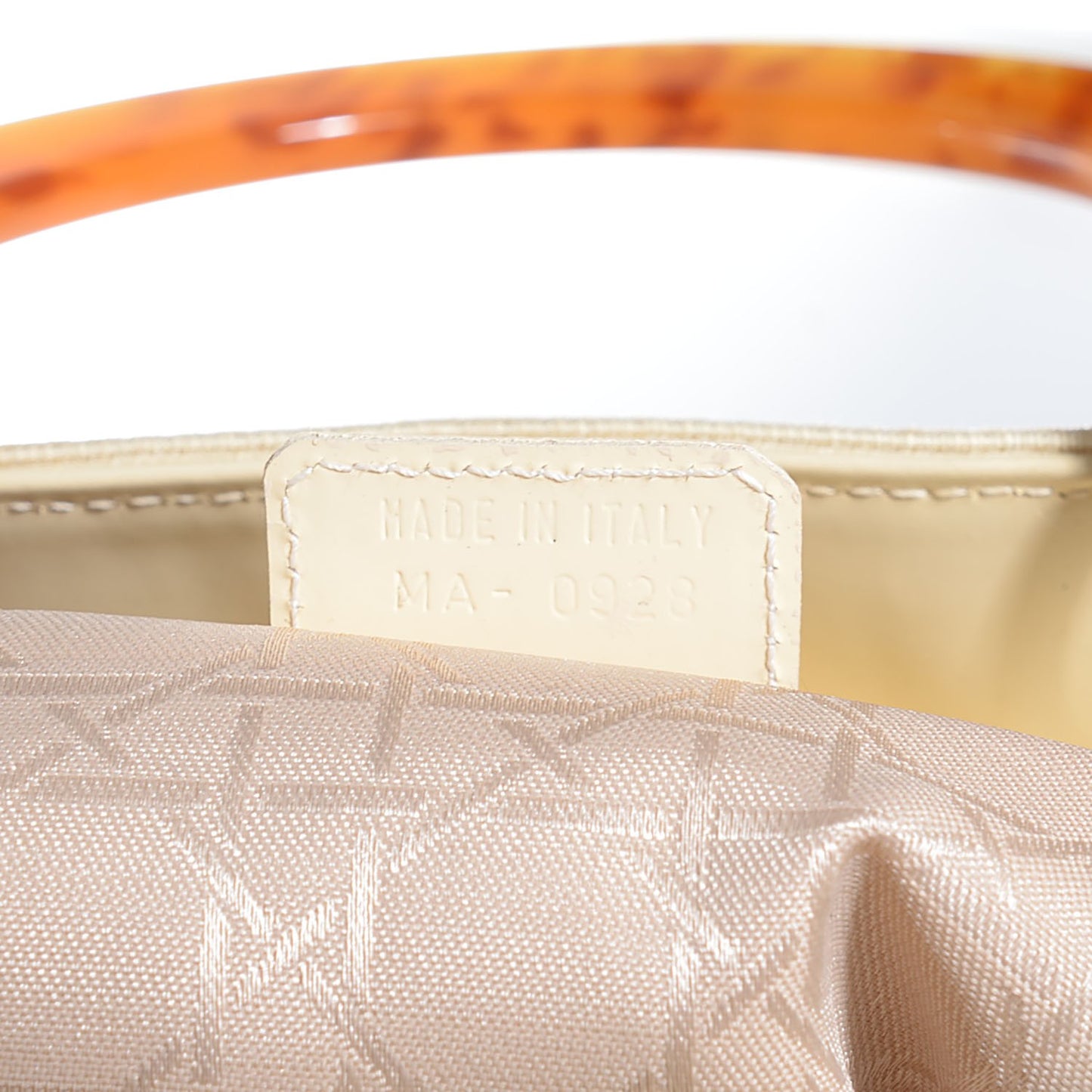 Canvas Large Lady Dior Beige