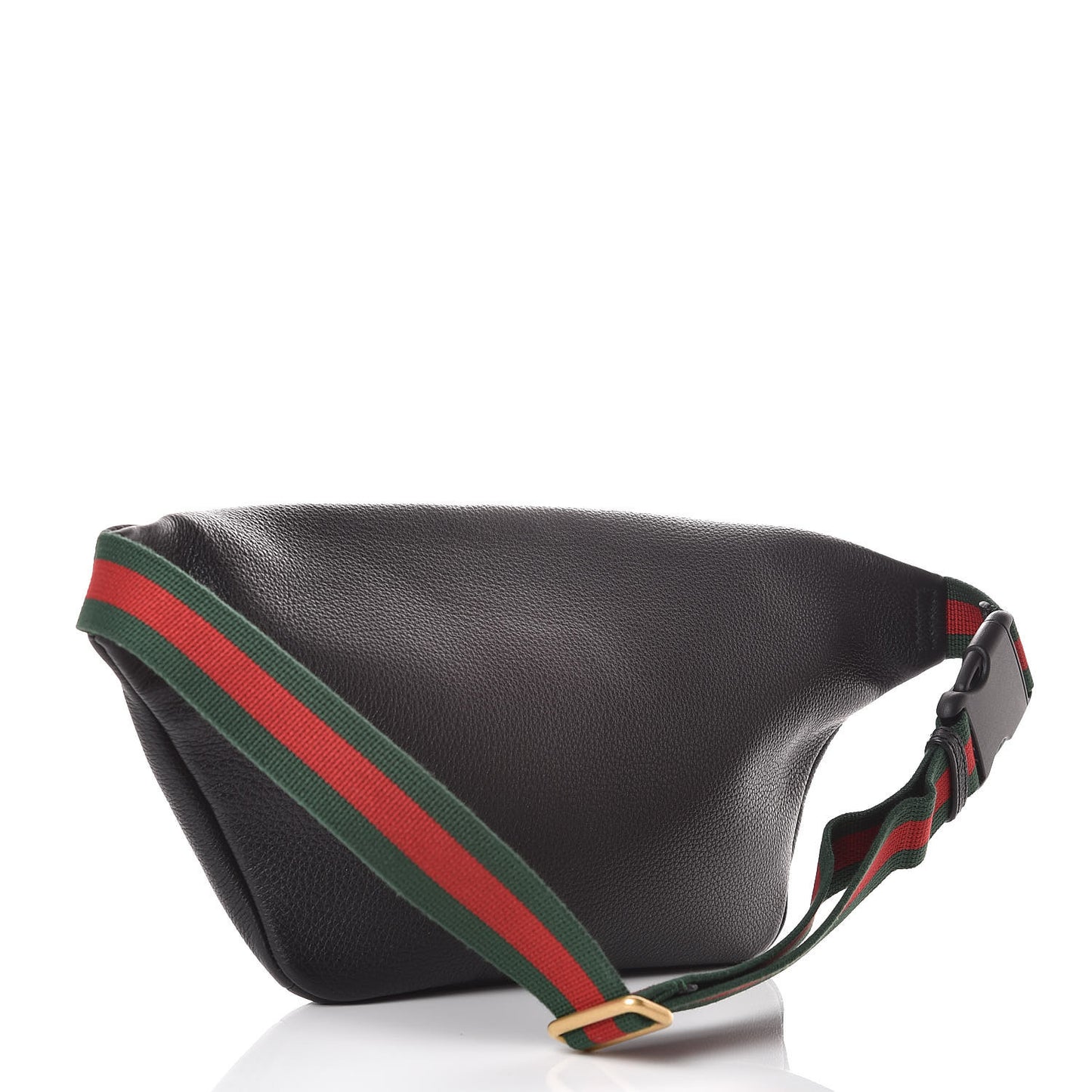 Grained Calfskin Logo Belt Bag Black