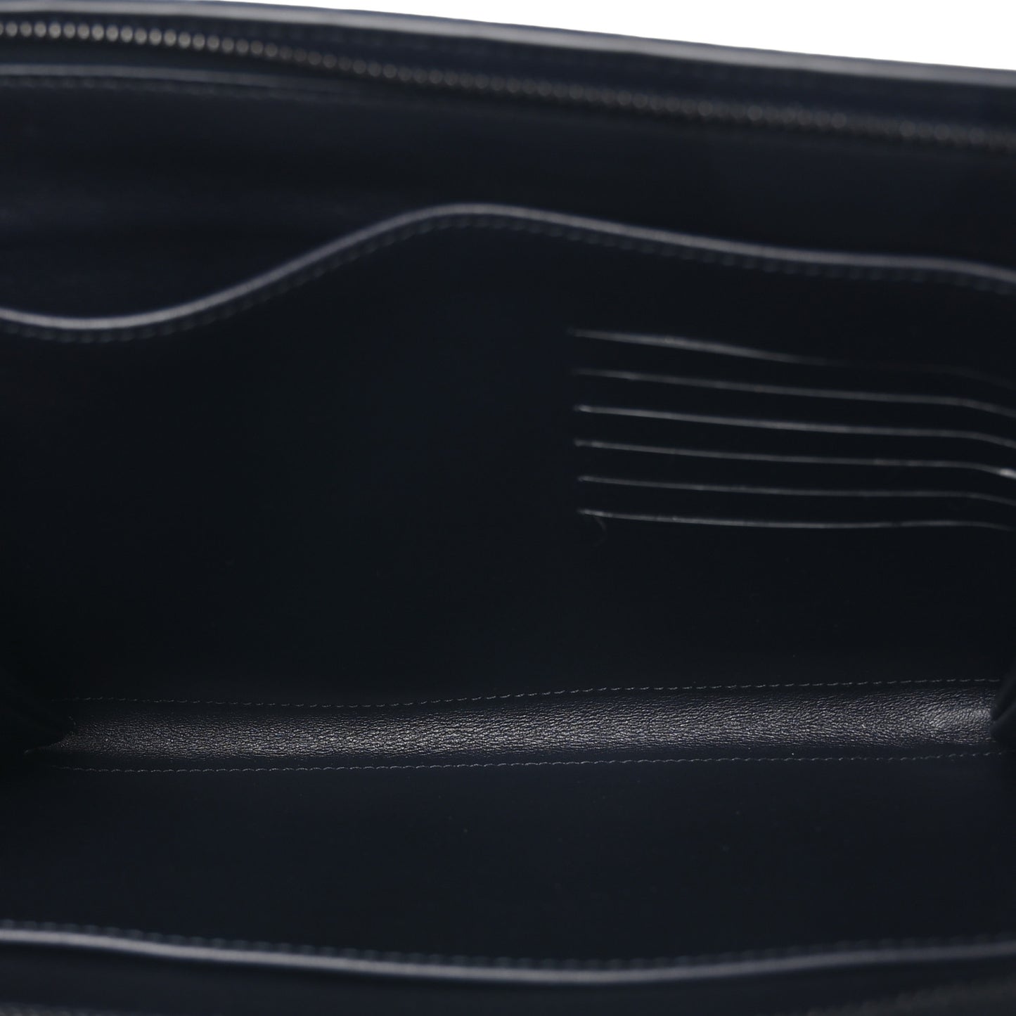 Calfskin Intrecciato Document Case Black
