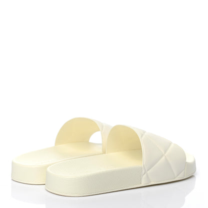 Bottega Veneta Rubber The Slider Sandals 38 White 4 of 7