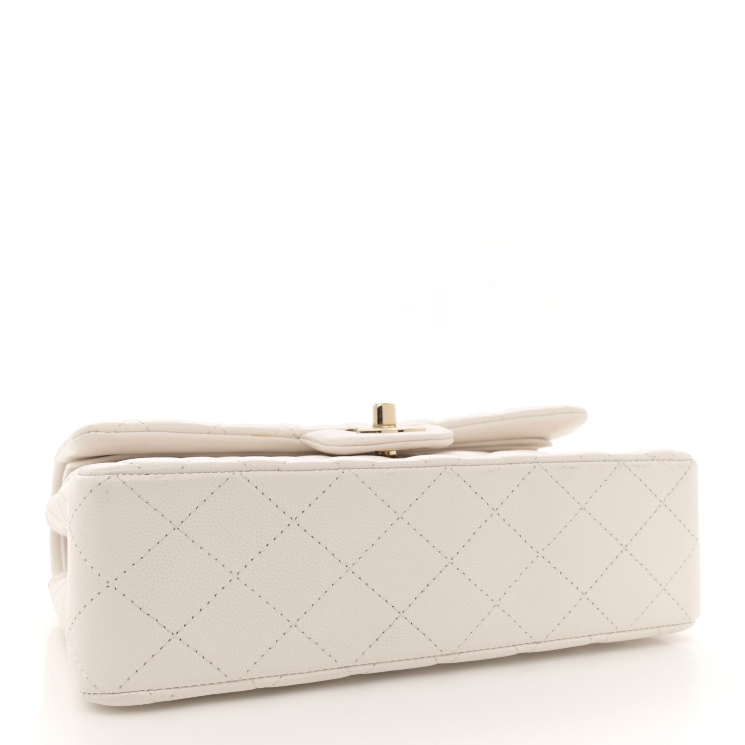 Chanel Caviar Quilted Small Double Flap White 4 of 11