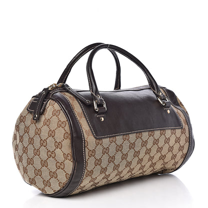 Gucci Monogram Trophy Satchel Ebony 3 of 10