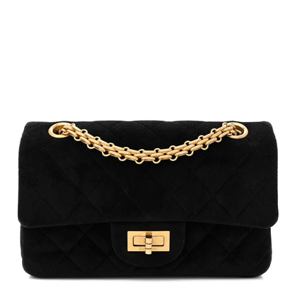 Chanel Velvet Quilted Mini 2.55 Reissue Flap Black 1 of 11