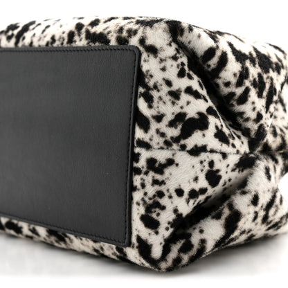 Chanel Pony Hair Printed Clutch With Chain Black White 10 of 11
