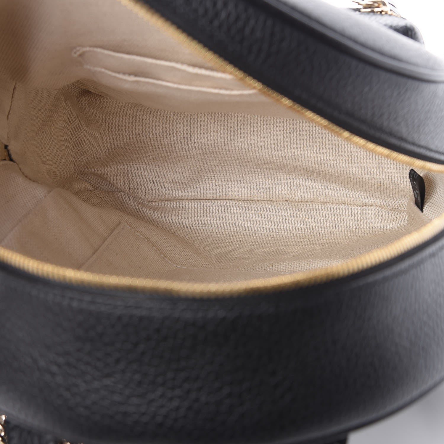 Gucci Pebbled Calfskin Soho Chain Backpack Black 5 of 7