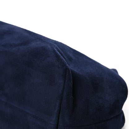 Mansur Gavriel Suede Volume Clutch Navy 9 of 11