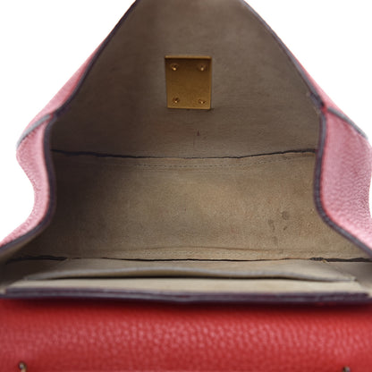 Chloe Grained Lambskin Drew Shoulder Bag Plaid Red 5 of 13