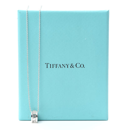 Tiffany Sterling Silver Atlas Open Pendant Necklace 6 of 6