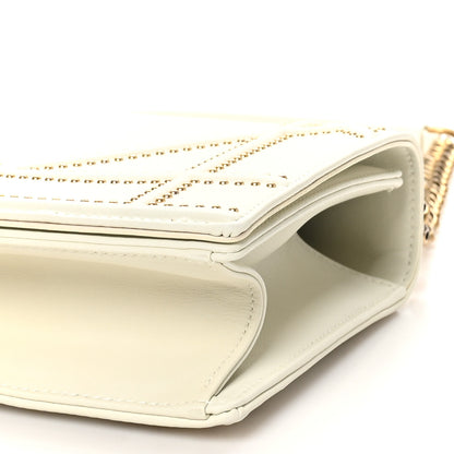 Christian Dior Lambskin Studded Medium Diorama Flap Bag Latte 10 of 10