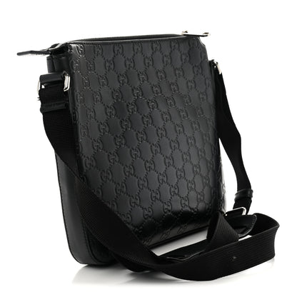 Gucci Guccissima Signature Small Messenger Bag Black 3 of 12