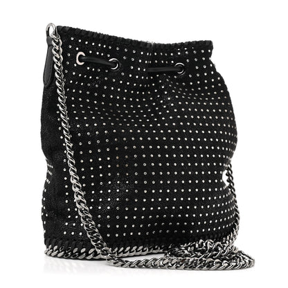 Stella McCartney Shaggy Deer Small Falabella Studded Bucket Bag Black 3 of 10