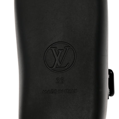 Louis Vuitton Monogram Sunbath Flat Mule Sandals 36 Black 6 of 8