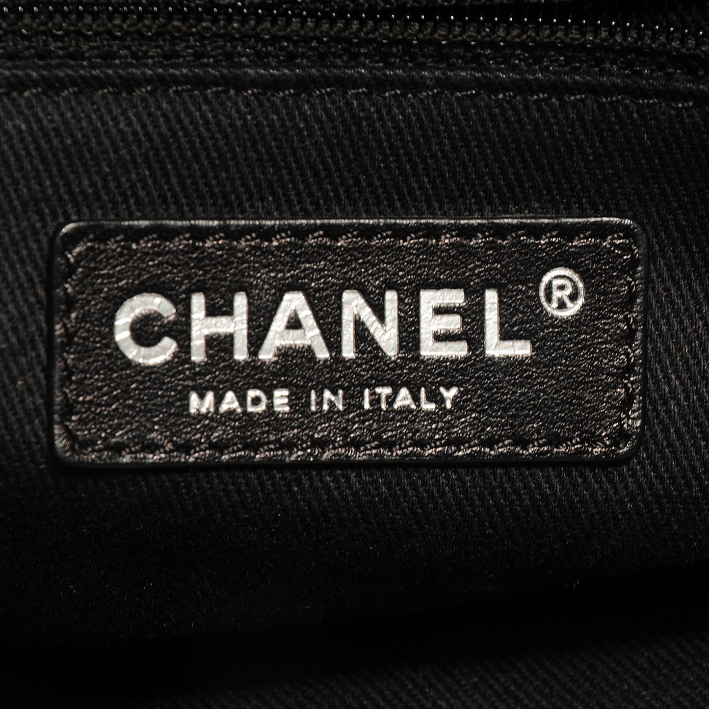 Aged Calfskin Karl's Cabas Tote Black