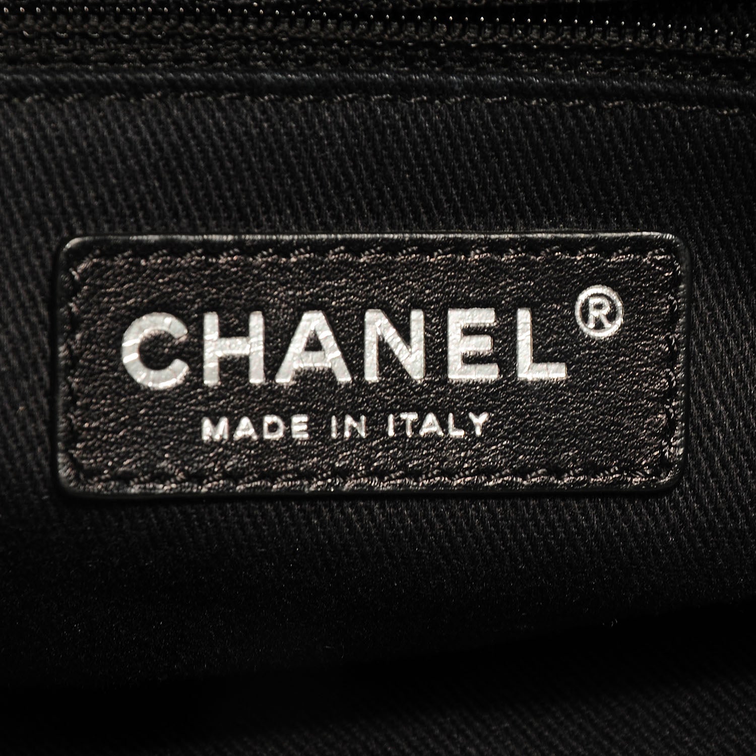 Chanel Aged Calfskin Karl's Cabas Tote Black 6 of 7