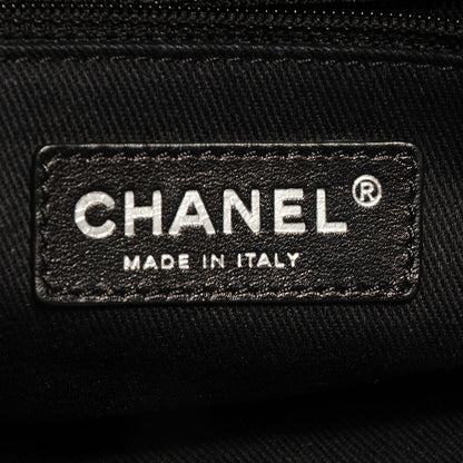 Chanel Aged Calfskin Karl's Cabas Tote Black 6 of 7