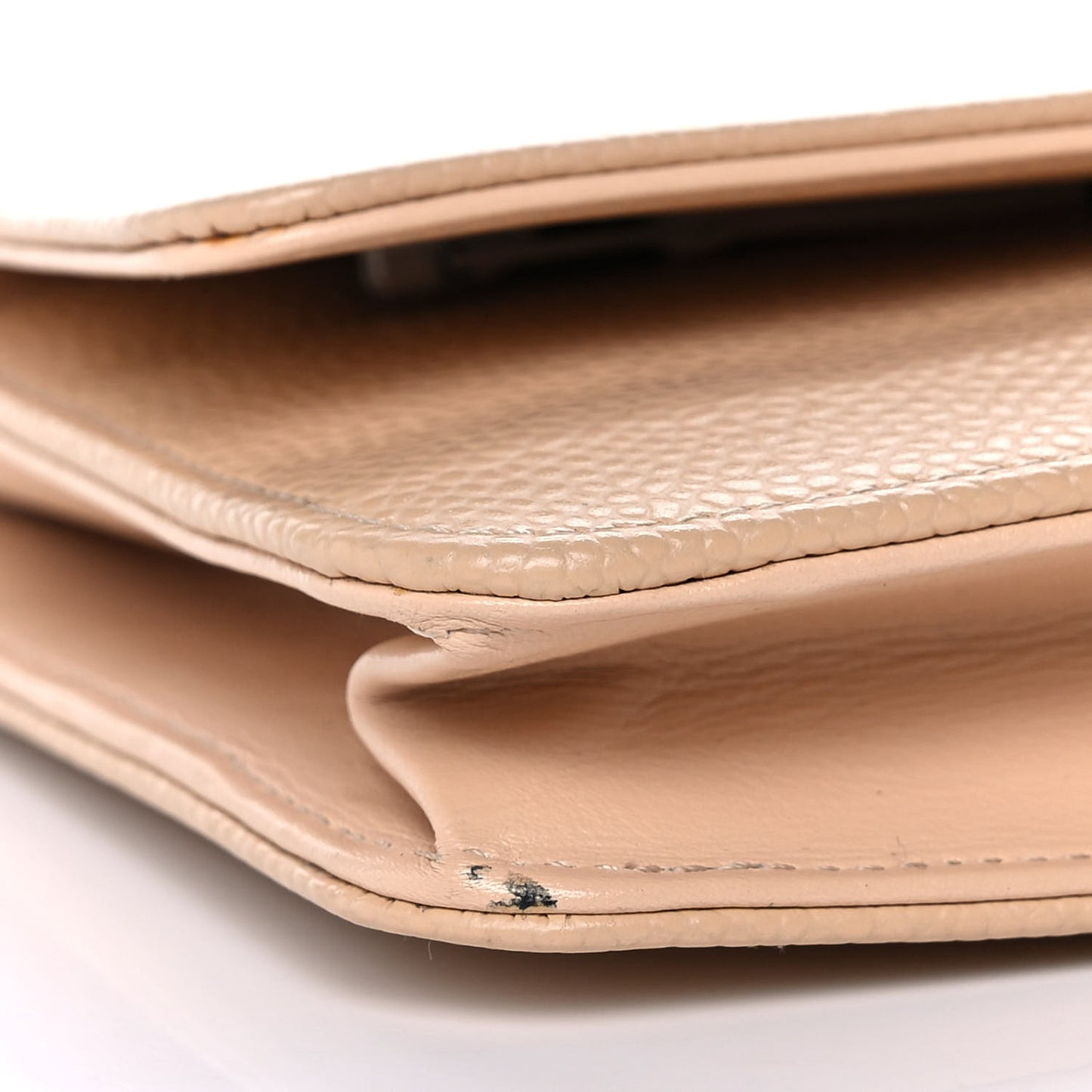Caviar Timeless CC Wallet on Chain WOC Beige