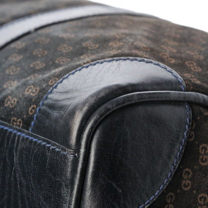 Gucci Velvet Mini GG Monogram Boston Duffle Bag Blue 9 of 15