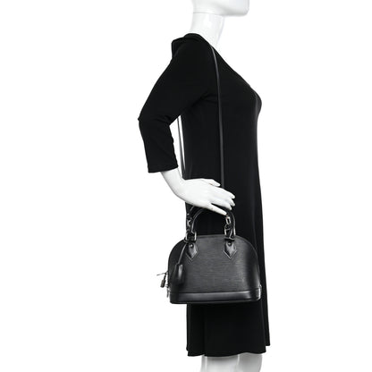 Louis Vuitton Epi Alma BB Black 3 of 11