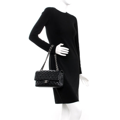 Chanel Caviar Quilted Medium Double Flap Black 3 of 8