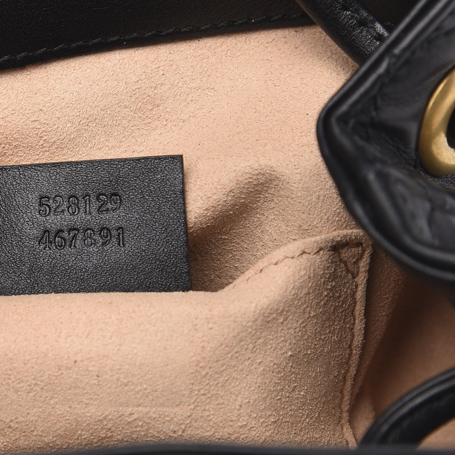 Gucci Calfskin Matelasse GG Marmont Flap Backpack Black 6 of 9