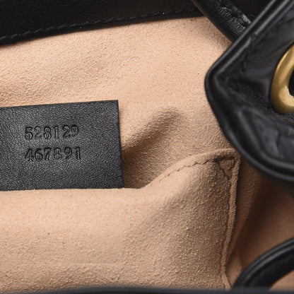 Gucci Calfskin Matelasse GG Marmont Flap Backpack Black 6 of 9