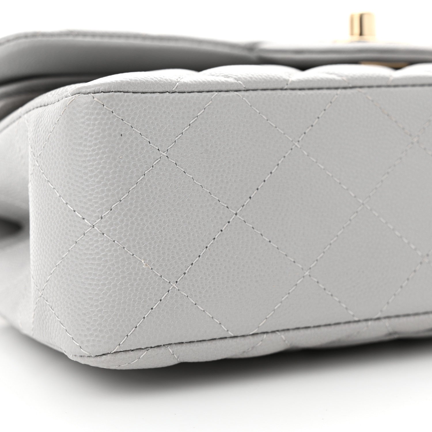 Chanel Caviar Quilted Small Double Flap Grey 9 of 11