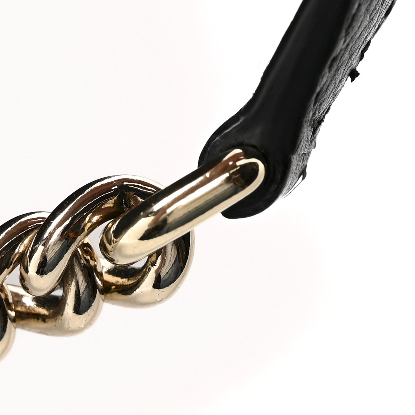 Pebbled Calfskin Medium Soho Chain Shoulder Bag Black