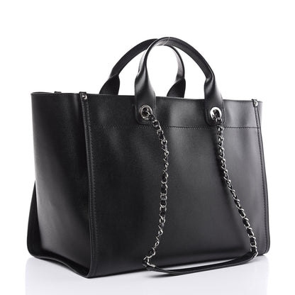 Chanel Caviar Large Studded Deauville Tote Black 3 of 10