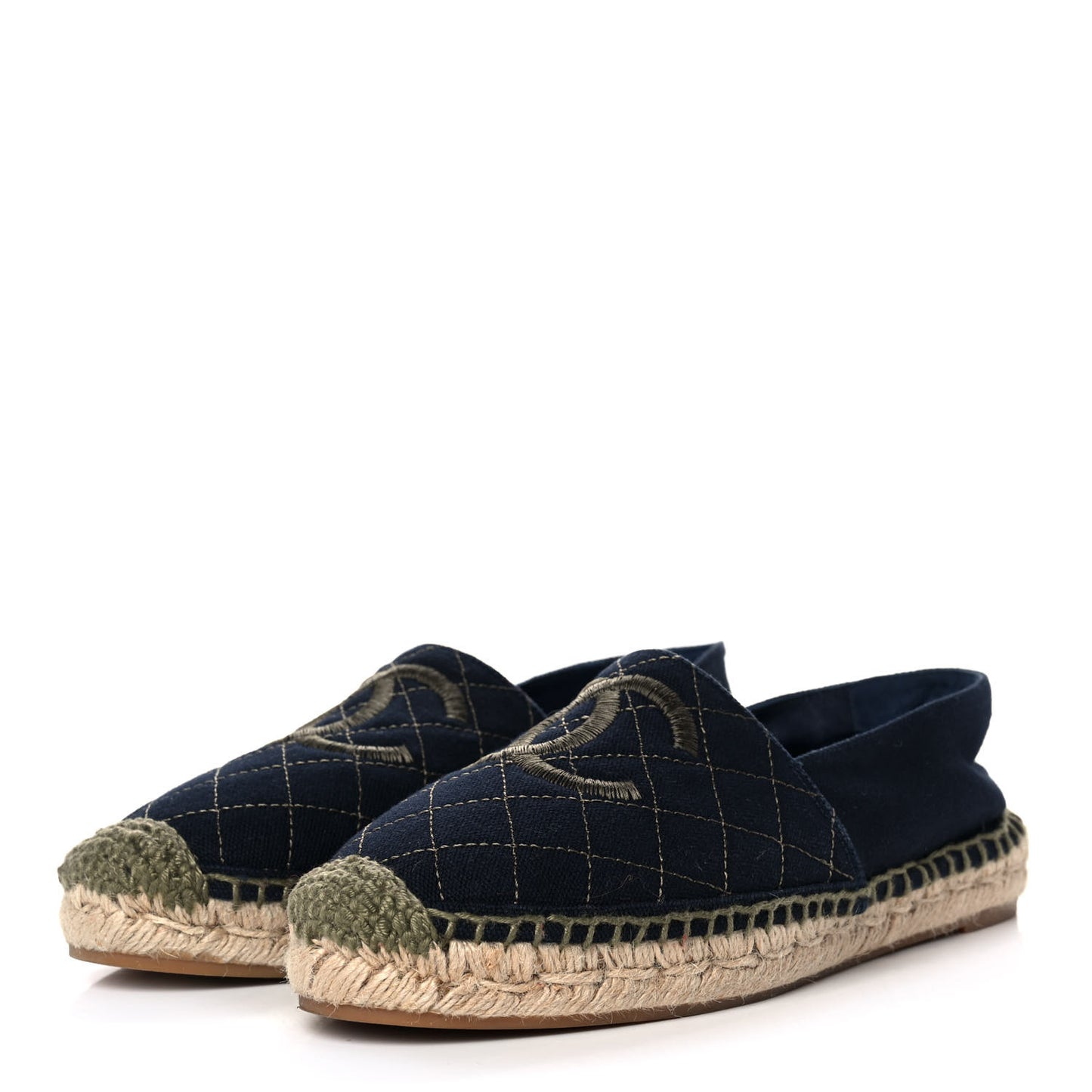 Fabric Biarritz CC Espadrilles 38 Blue Green
