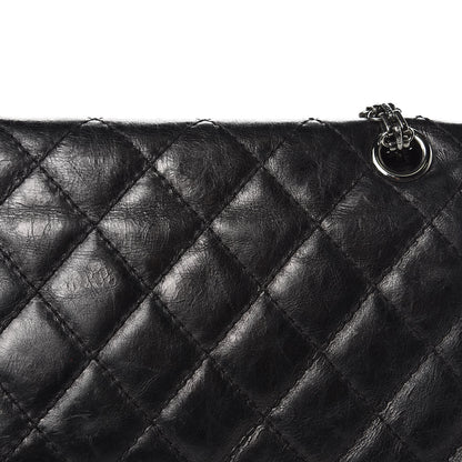 Chanel Metallic Aged Calfskin Quilted 2.55 Reissue 226 Flap Black 11 of 16