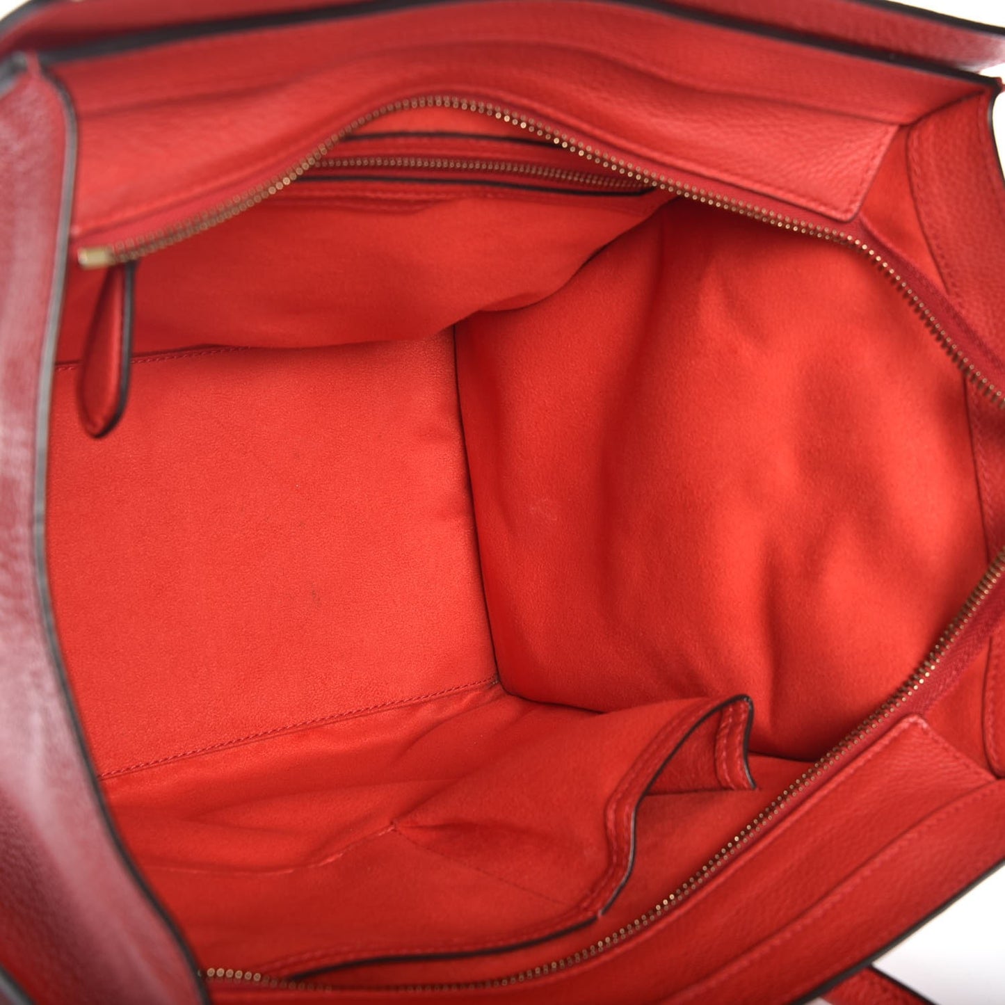 Drummed Calfskin Mini Luggage Coquelicot